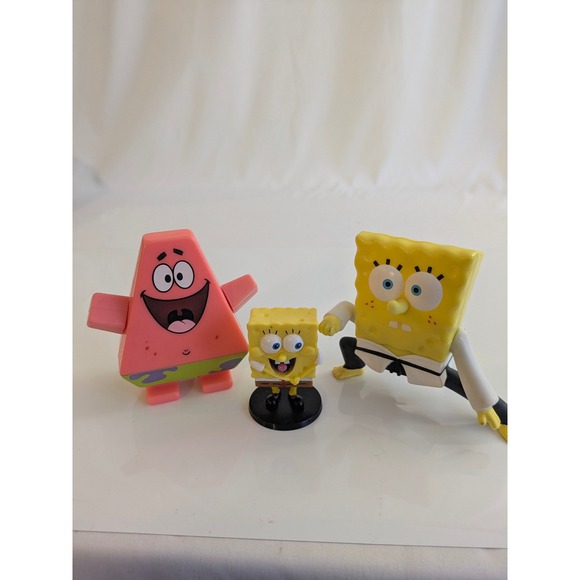 burger king Other - SpongeBob SquarePants Patrick Star Figure Lot 3 Burger King 2009‎ Karate Toy